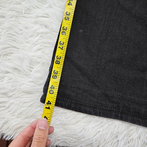 Elizabeth and James Sz 32 Classic Black High Rise Flare Leg Denim Jeans - Picture 3 of 9